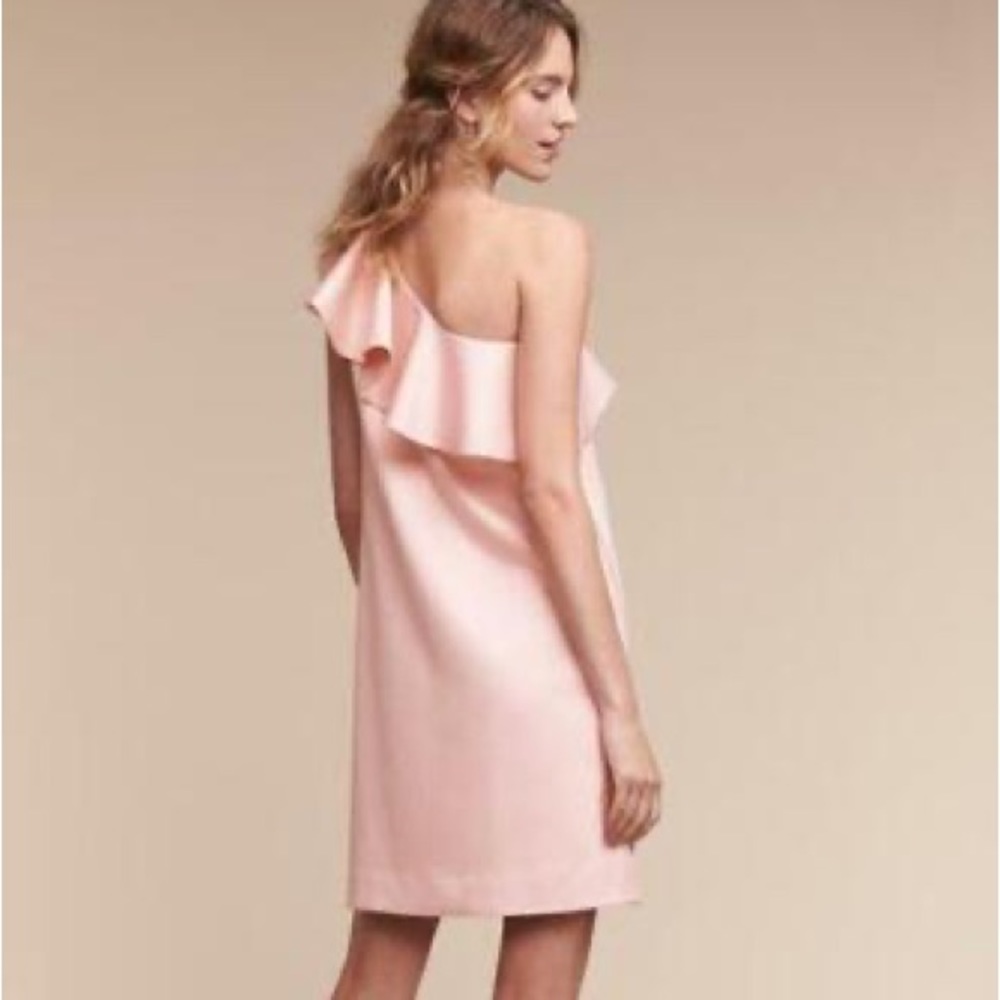 Anthropologie BHLDN Hitherto Romane Ruffle One Shoulder Dress - Picture 3 of 6
